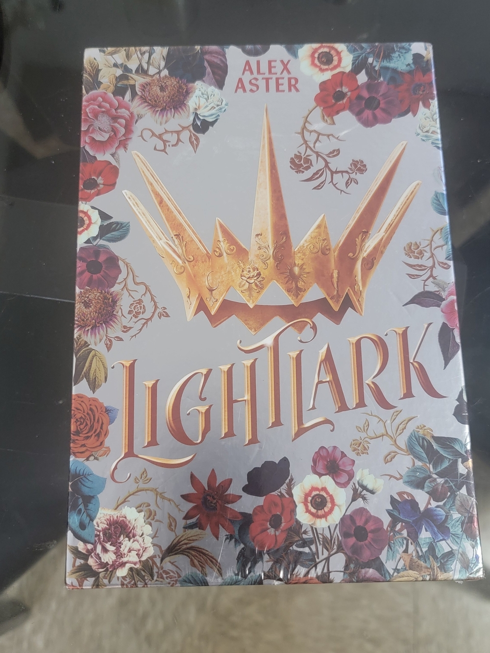 Lightlark Hardcover Book - Gold Crown Design (Gold, Multi)